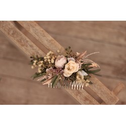 Floral, flower hair comb