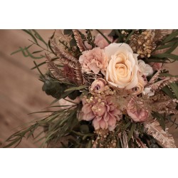 Svatební kytice pro nevěstu "Rosegold"