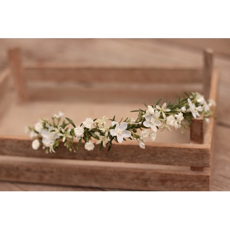 Floral, flower half head wreath, hair wreath, crown