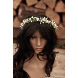Floral, flower half head wreath, hair wreath, crown