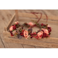 Floral, flower hair wreath, crown