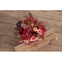 Witness, bridesmaid and mothers autumn wedding bouquet