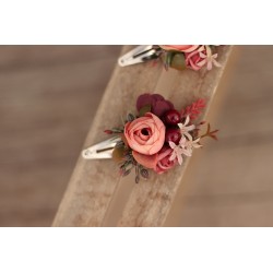 Floral flower hair clip, pin