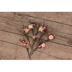 Hair flowers, set of 2pcs