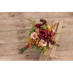 Witness, bridesmaid and mothers autumn wedding bouquet