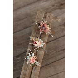 Floral flower hair clip, pin