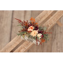 Floral, flower hair comb