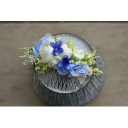 Floral, flower hair comb