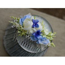 Floral, flower hair comb