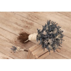 Svatební kytice pro nevěstu "Levandulová s gypsophillou II."