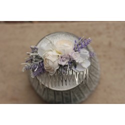 Floral, flower hair comb