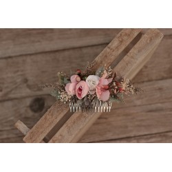 Floral, flower hair comb