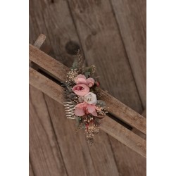 Floral, flower hair comb