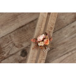 Floral, flower hair comb