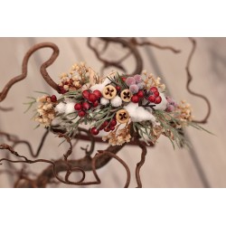 Christmas floral, Flower headband, hairband