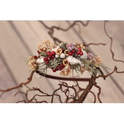 Christmas floral, Flower headband, hairband