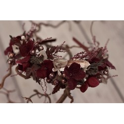 Christmas floral, Flower headband, hairband