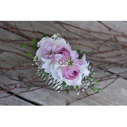 Floral, flower hair comb