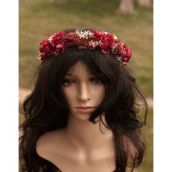 Floral, flower hair wreath, crown