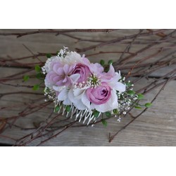 Floral, flower hair comb