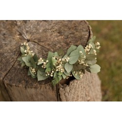 Floral, flower half head wreath, hair wreath, crown