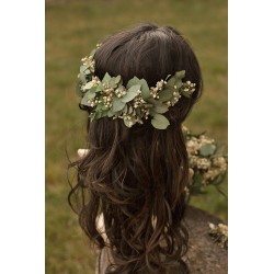 Floral, flower half head wreath, hair wreath, crown