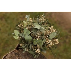 Svatební greenery kytice pro nevěstu "Vůně eukalyptu"