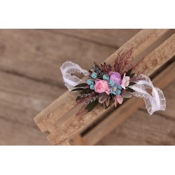 Bridal floral, flower garter