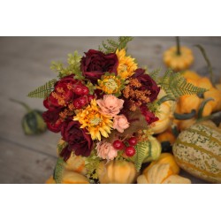 Witness, bridesmaid and mothers autumn wedding bouquet