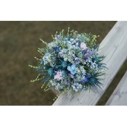 Svatební kytice pro nevěstu "Modrý závoj III."