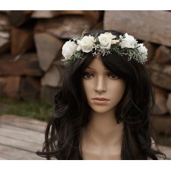 Floral, flower hair wreath, crown