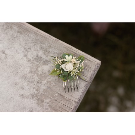 Floral, flower hair comb