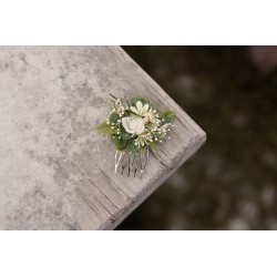 Floral, flower hair comb