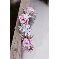 Floral, flower hair wreath, crown