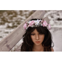 Floral, flower hair wreath, crown