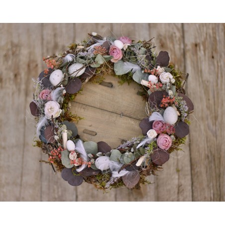 Easter, spring flower door wreath