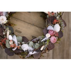 Easter, spring flower door wreath