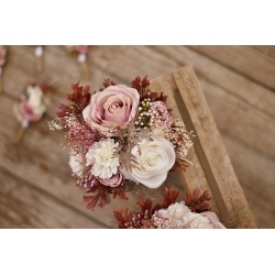 Witness, bridesmaid and mothers autumn wedding bouquet