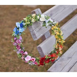 Spring door wreath