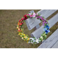Spring door wreath