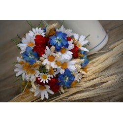 Folk wedding bridal bouquet