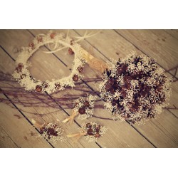 Wedding bridal bouquet with cones