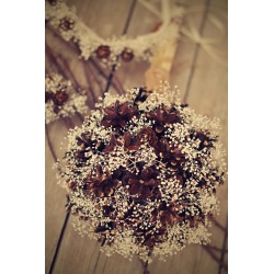 Wedding bridal bouquet with cones