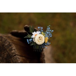 Floral, flower hair comb