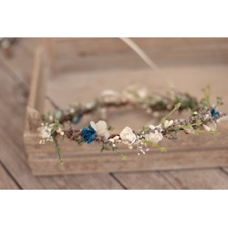 Floral, flower half head wreath, hair wreath, crown