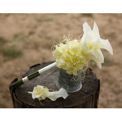 Svatební kytice pro nevěstu "Kaly s hortenzií