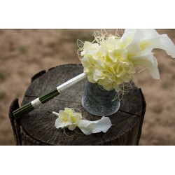 Svatební kytice pro nevěstu "Kaly s hortenzií