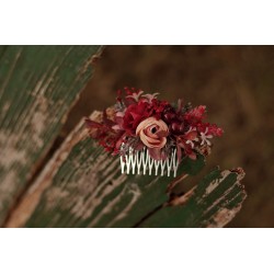 Floral, flower hair comb