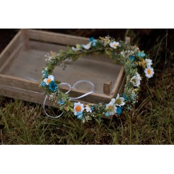 Floral, flower hair wreath, crown, movie props
