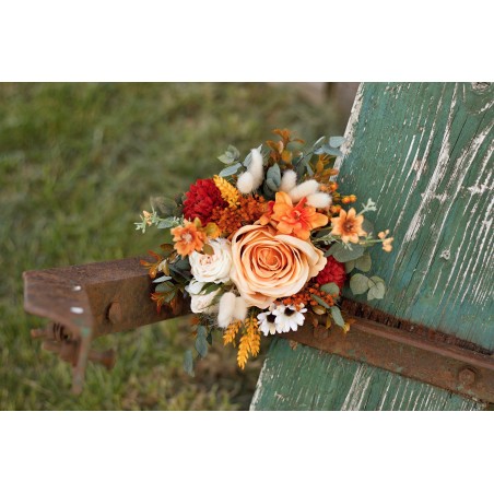 Witness, bridesmaid and mothers autumn wedding bouquet